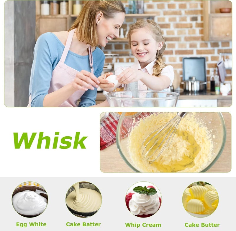 Bonsenkitchen Immersion Handheld Blender with Whisk, 20-Speed & Turbo Mode Hand Blender Stick 500W, 304 Stainless Steel Hand Blender for Soup, Smoothie, Puree, Baby Food - Image 5